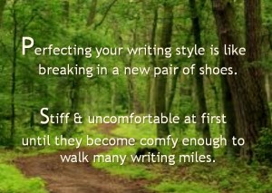 writing like shoes