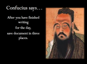 Confucius says